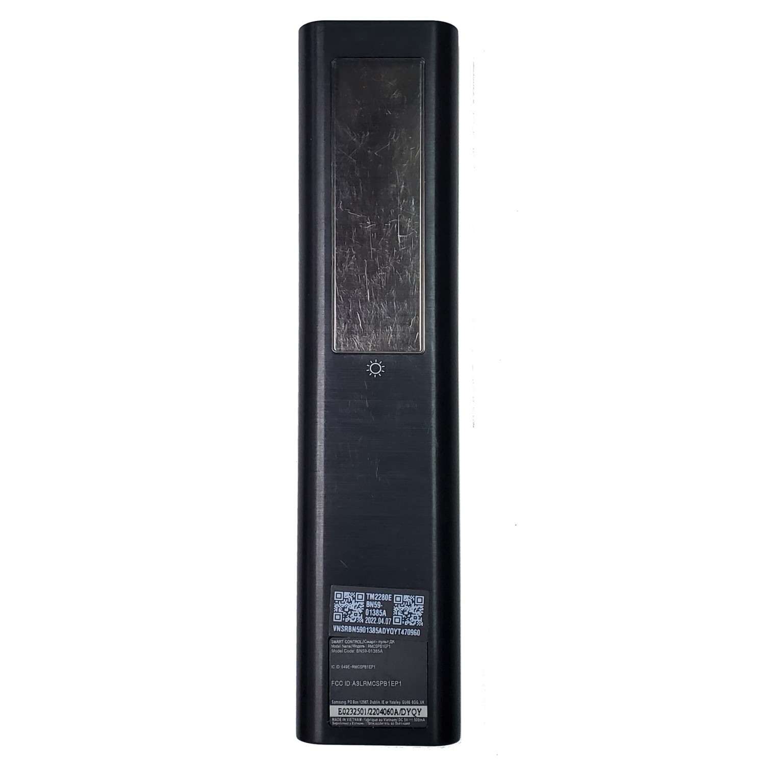 CONTROL PARA SMART TV SAMSUNG (ORIGINAL) CON COMANDO DE VOZ • PANEL SOLAR RECARGABLE • NUM DE PARTE BN59-01385A / TM2280E / VNSRBN5901385ADYQYT / MODELOS LS55BG970NNXGO / QN43Q60BAFXZC / QN43QN90BAFXZC / QN50Q60BAFXZC  / MAS MODELOS EN DESCRIPCION... - Imagen 2